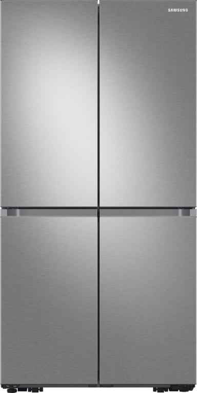 image of Samsung - 29 cu. ft. 4-Door Flex French Door Smart Refrigerator with Beverage Center - Stainless Steel